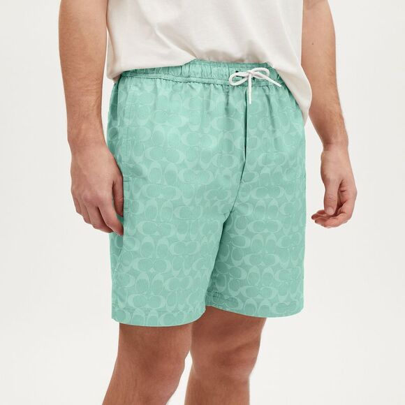 NWT Coach Outlet Signature Swim Trunks - Picture 4 of 5